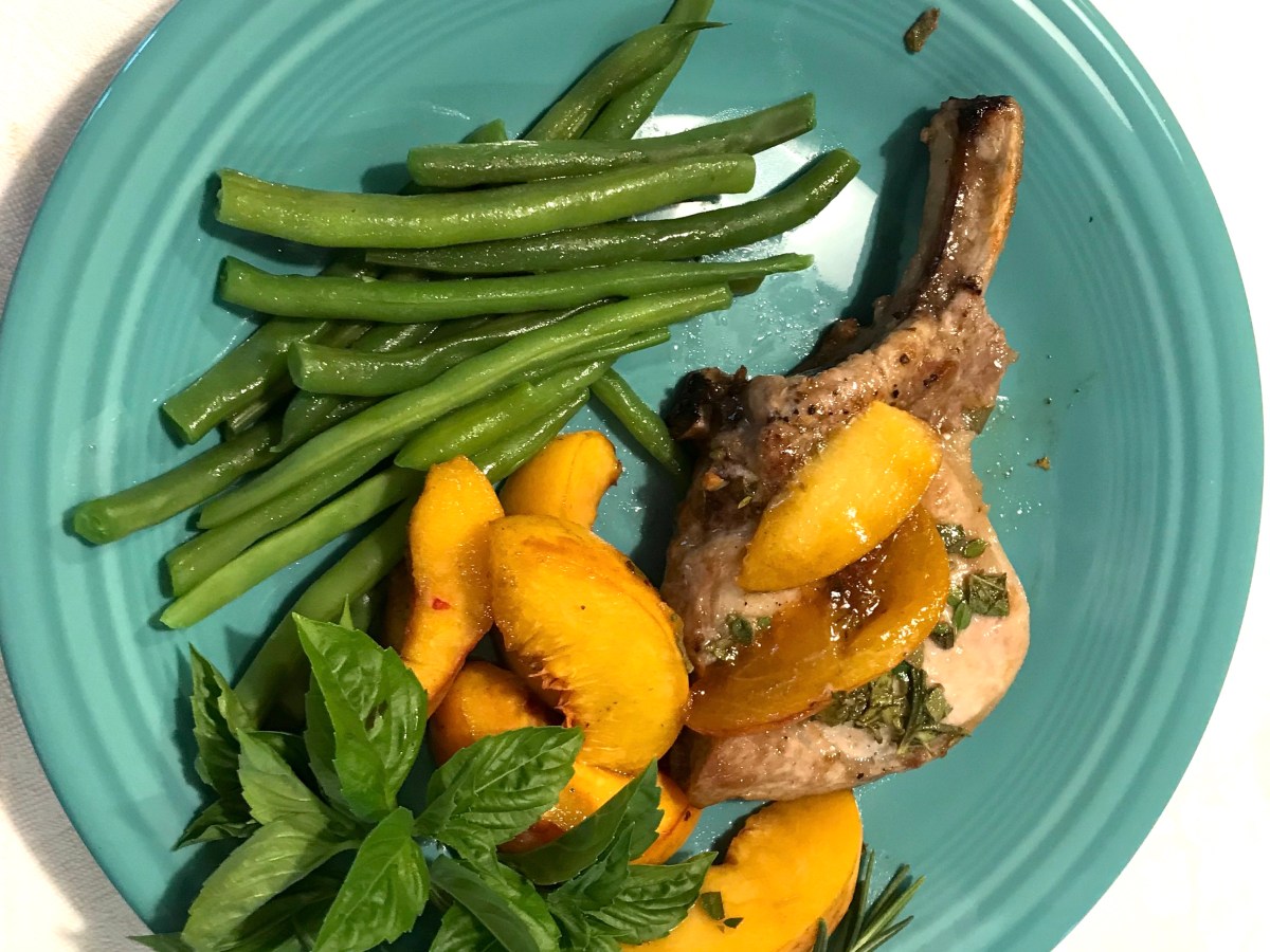 Skillet Balsamic Peach Pork&nbsp;Chops