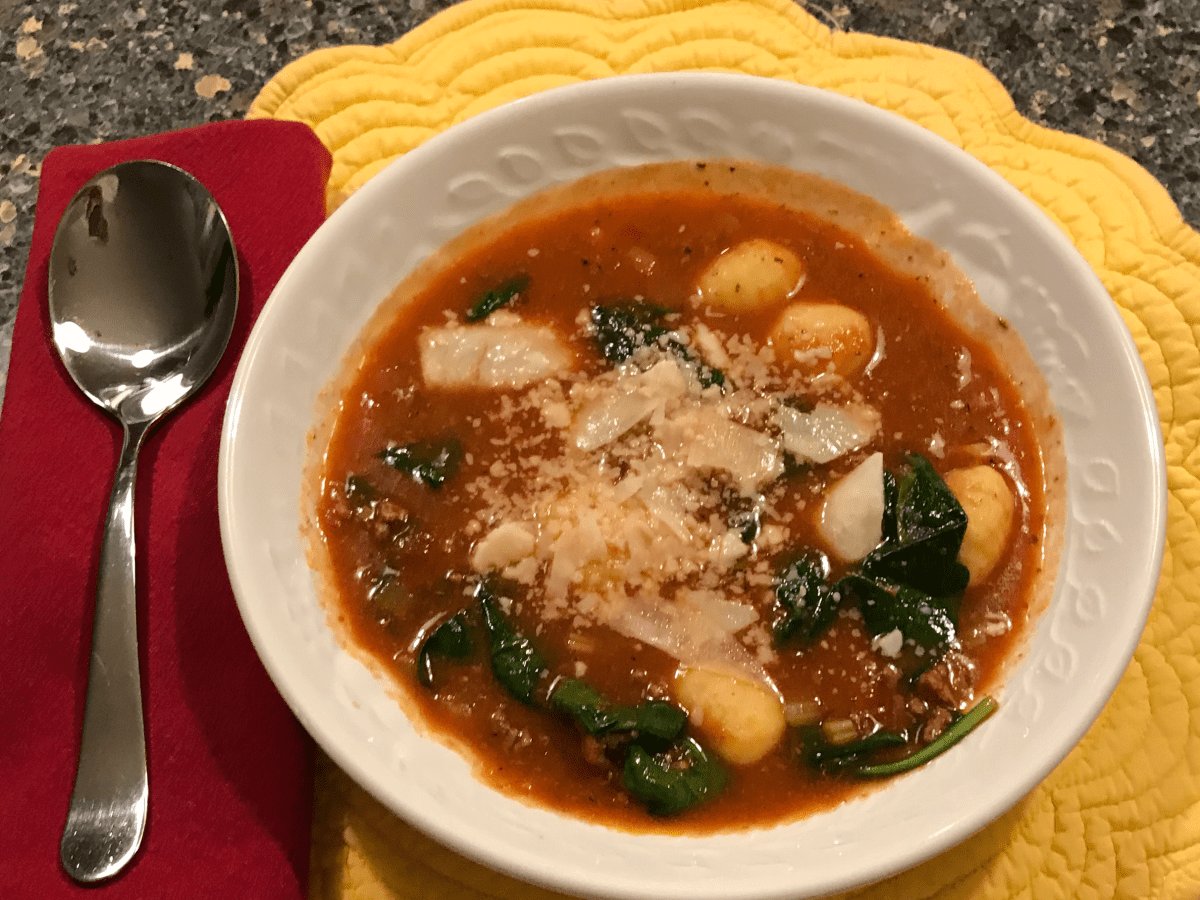 Beef And Vegetable Soup With&nbsp;Gnocchi